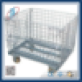 Zinc coated cargo metal storage cage with wheels cart